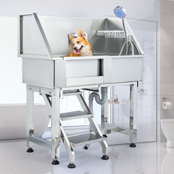 COZ Stainless Steel Dog Bathtub and Grooming Tub & Reviews Wayfair